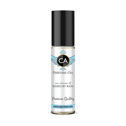 CA Perfume Originals Kissed by Rain Unisex Fragrance Oil Aromatic Aquatic Scent Long Lasting Perfumes for Women & Men Travel Size TSA Ready Mini Parfum Body Oil Roll-on 0.33 Fl Oz 10ml