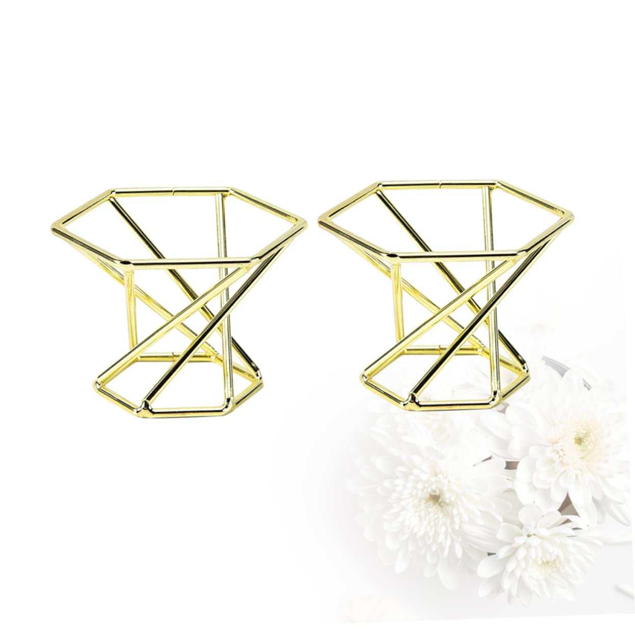 2pcs Stainless Steel Puff Stand Rack Elegant Holder for Makeup Sponge Puff Storage Stylish Design for Fast Drying Easy Access for Women Girls Golden