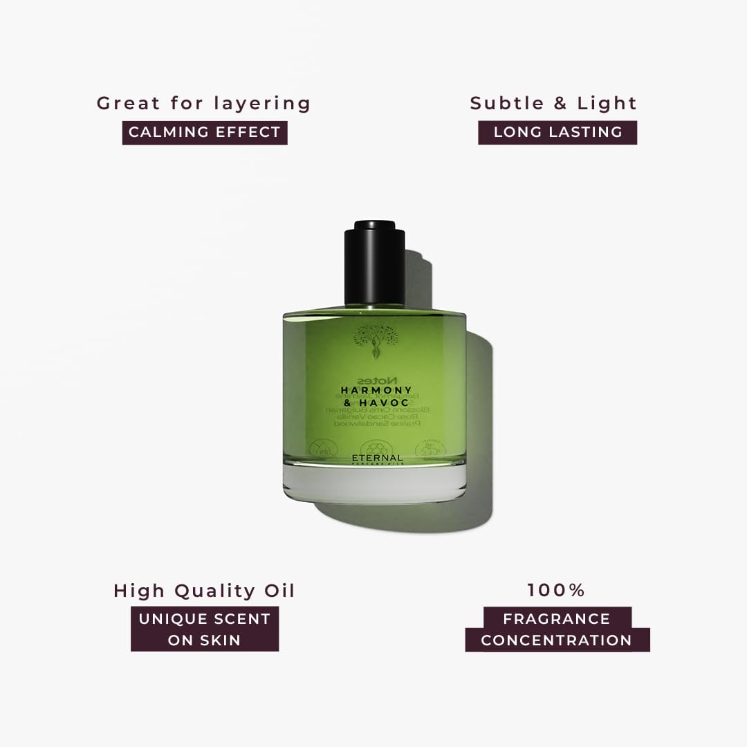 Eternal perfume oils for Women and Men - Harmony and Havoc (Insp. by G00d Girl) |Eau de Perfum - Concentrated Perfume Oil - Long Lasting Perfume Alcohol Free Perfumes - 50ml with 30ml (Pack of 2)