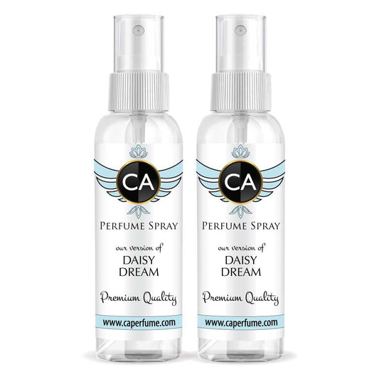 CA Perfume Eco Refill Impression of Daisy Dream For Women EDP Perfume Concentrated Long Lasting Eau de Parfum Spray Refillable Atomizer Bottle 2 Fl Oz/60ml X2