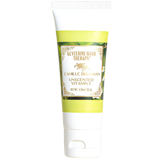 Camille Beckman Glycerine Hand Therapy Cream, Vitamin E Unscented, 1.35 Ounce
