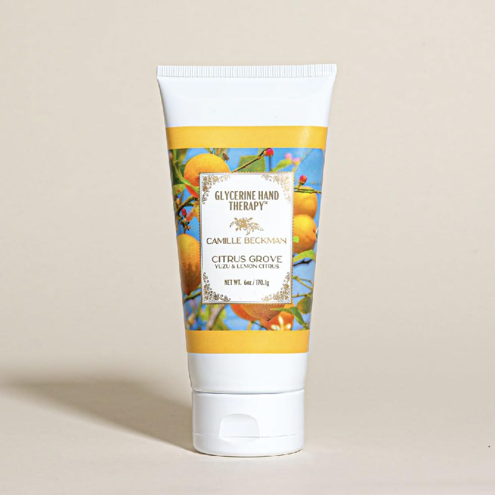 Camille Beckman Glycerine Hand Therapy Cream, Citrus Grove, 6 Ounce