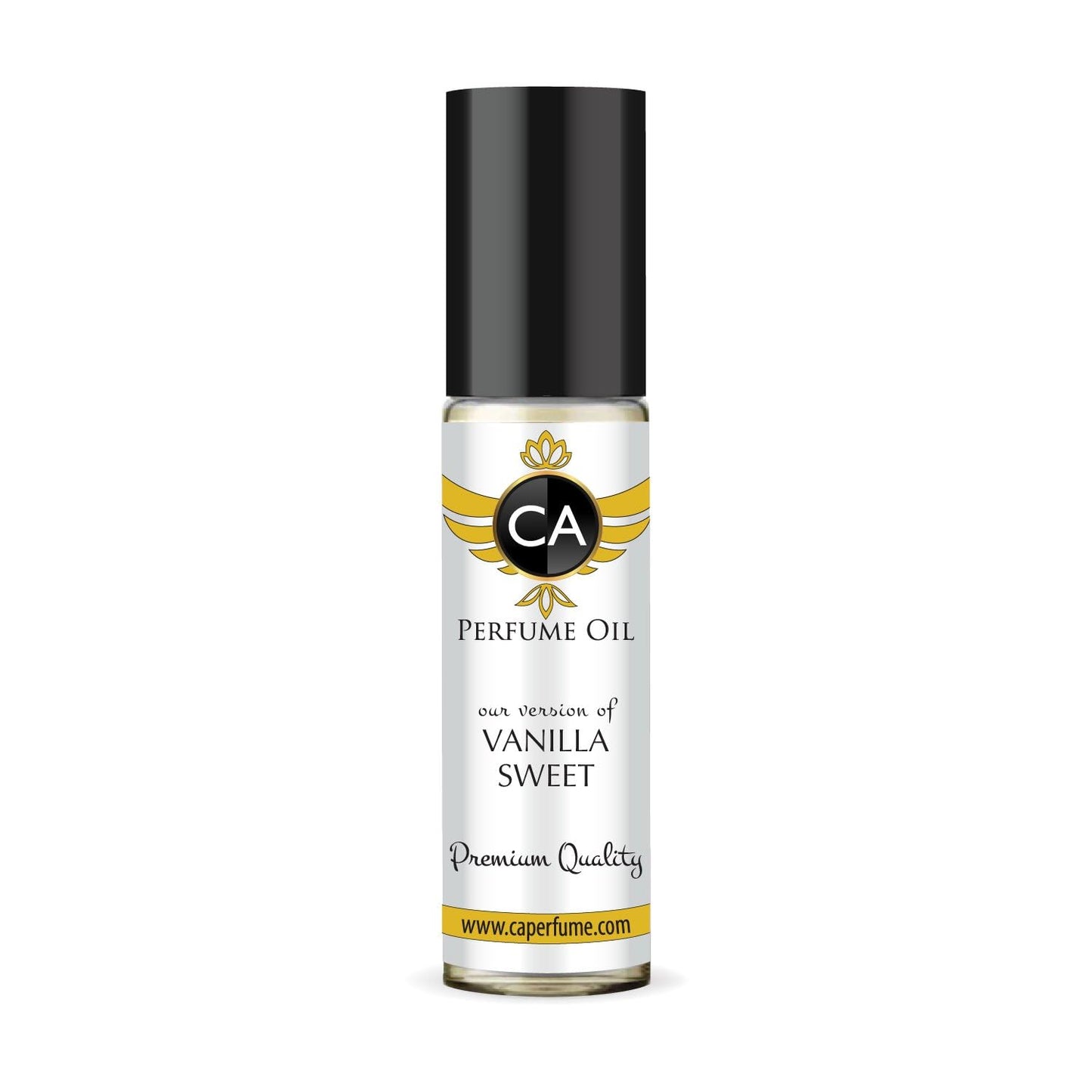 CA Perfume Originals Vanilla Sweet Unisex Fragrance Oil Amber Scent Long Lasting Perfumes for Women & Men Travel Size TSA Ready Mini Parfum Body Oil Roll-on 0.33 Fl Oz 10ml