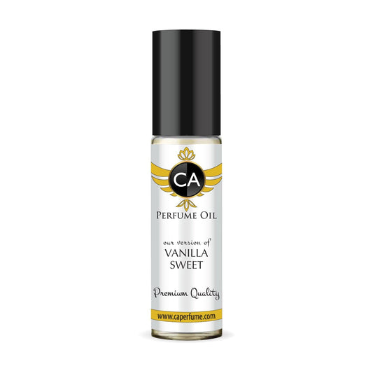 CA Perfume Originals Vanilla Sweet Unisex Fragrance Oil Amber Scent Long Lasting Perfumes for Women & Men Travel Size TSA Ready Mini Parfum Body Oil Roll-on 0.33 Fl Oz 10ml
