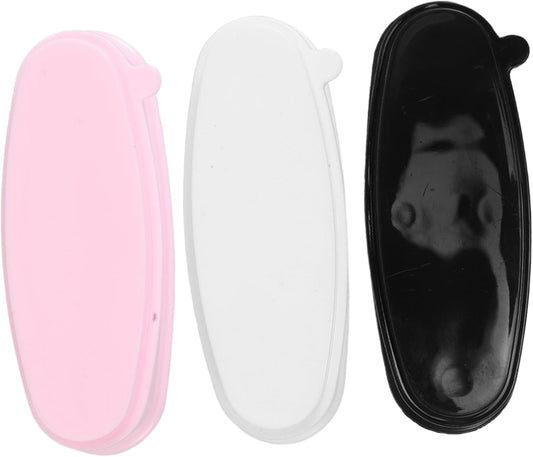 MERRYHAPY 3Pcs Nail Dip Powder Recycling Tray with French Tip Mold Compact Sanitary Durable Nail Art Organizer for Glitter Rhinestones and Excess Powder Storage