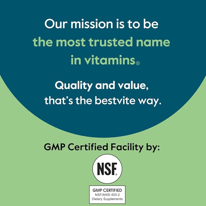 BESTVITE Biotin 10,000mcg (240 Vegetarian Capsules) - No Stearates - No Dicalcium Phosphate - No Artificial Sweeteners - No Flavors - No Flow Agents - Vegan - Non GMO - Gluten Free