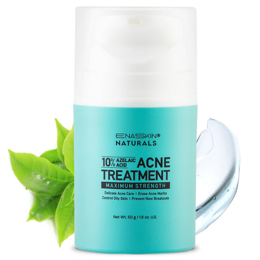 Acne Pimple Spot Treatment Cream: Cystic Hormonal Blackheads Blemish Remover for Face, Back and Body - with 10% Azelaic Acid - Teens 13-19 & Young Adult 20-30, 1.8 oz