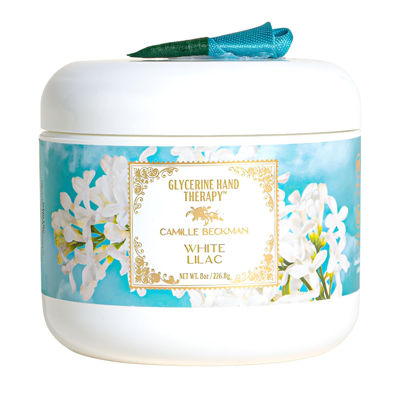Camille Beckman Glycerine Hand Therapy Cream, White Lilac, 8 Ounce