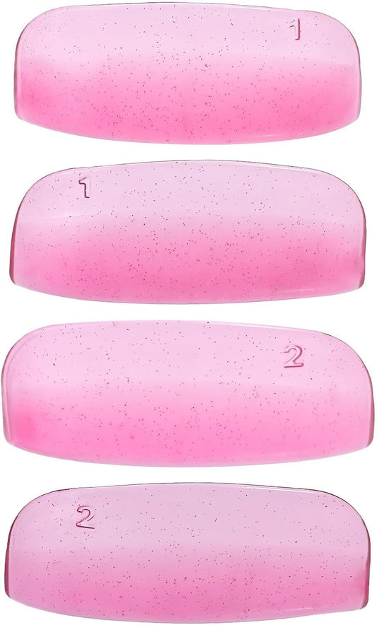 Libeauty Lash Lift Rods, 2 Sizes Eyelash Shields for Lash Perm, Reusable Soft Silicone Pads for Eyelash Curling & Lifting, Pink