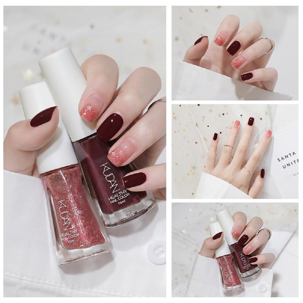 Nail Polish set - Nail Lacquer Quick Dry, Full Size, Vibrant, Colorful, Trendy, Glitter, Glossy, Metallic, Matte Nail Art Nail Shades (N22 Hawthorn Smoothie, 52g)