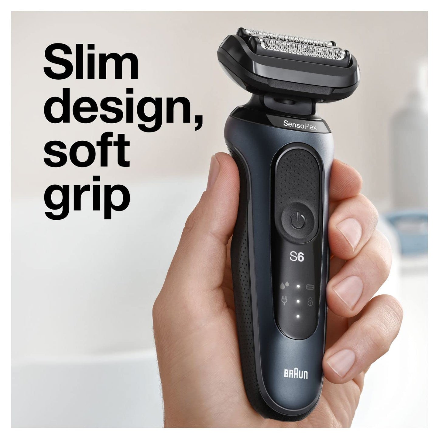 Braun Series 6 6075cc Electric Shaver with SmartCare Center and Precision Trimmer, Wet & Dry, Rechargeable, Cordless Foil Shaver, Black