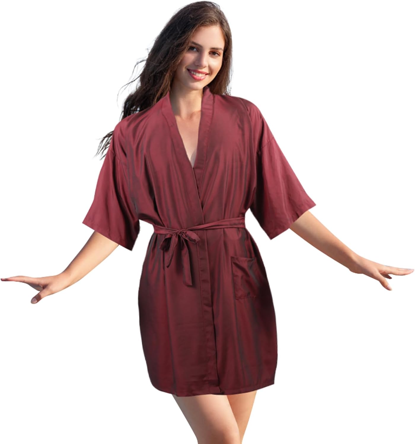 Salon Client Gown Robes Cape Hair Cutting Smock with Adjustable Tie for Hair Cutting Barber Hairstyling