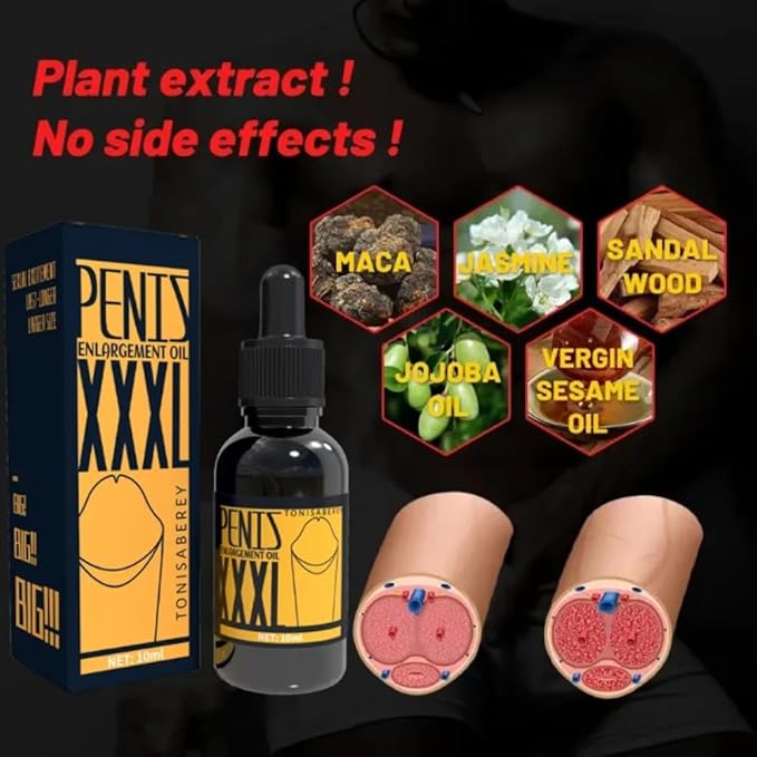 Massage Oil Enlargement Oil Increase Enlarge Gel Thicker Longer Stronger Large Size Enlarger Cream BLSEX for Men (F202-YEL)