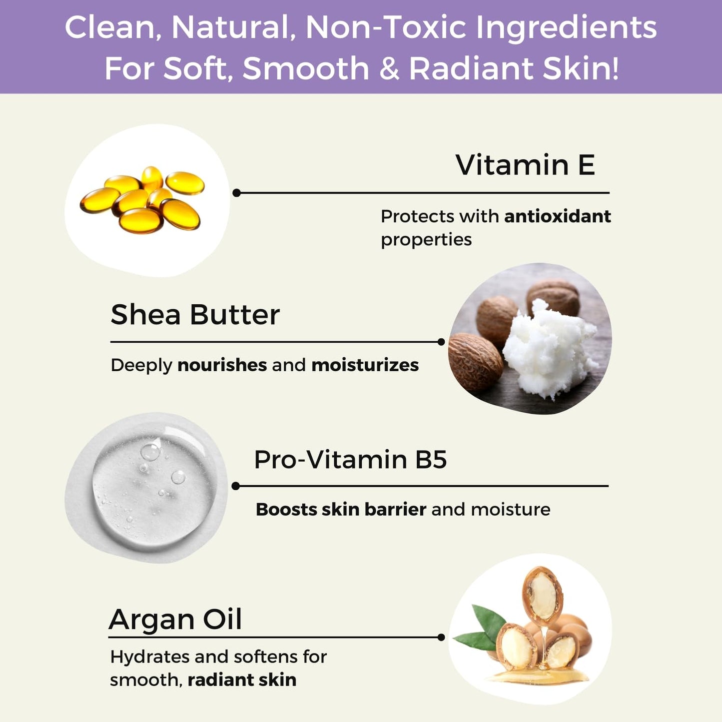 RaGaNaturals Lavender Shea Butter Hand and Body Lotion, 16 Fl Oz - Moisturizing, Plant-Based, Vegan, with Argan, Avocado Oil & Vitamin E