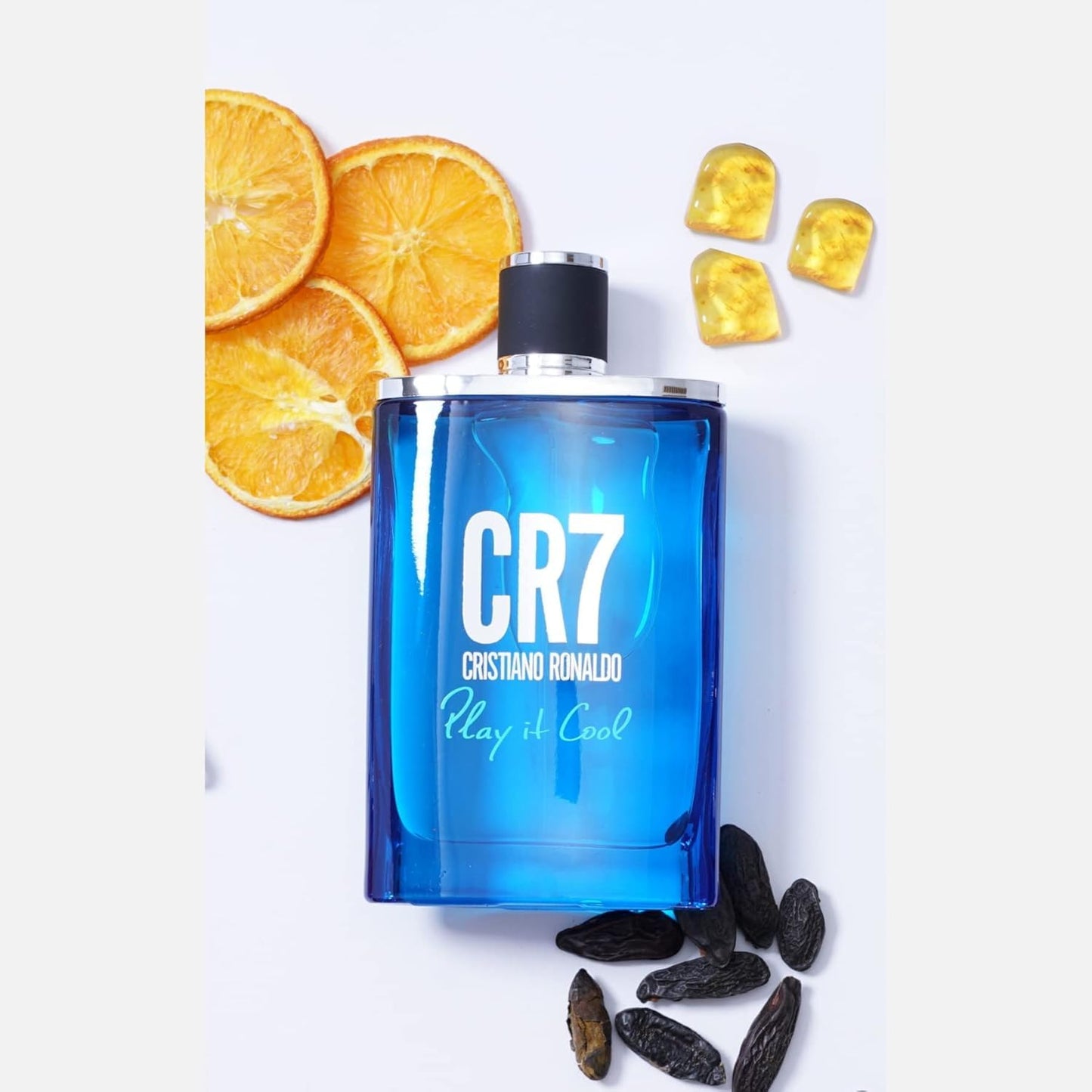 Cristiano Ronaldo CR7 Play It Cool - Blends Bright Citruses And Aromatic Fougere Notes - Fresh, Invigorating And Sensual - Light Enough For Everyday Wear - Masculine Fragrance - 1 Oz EDT Spray