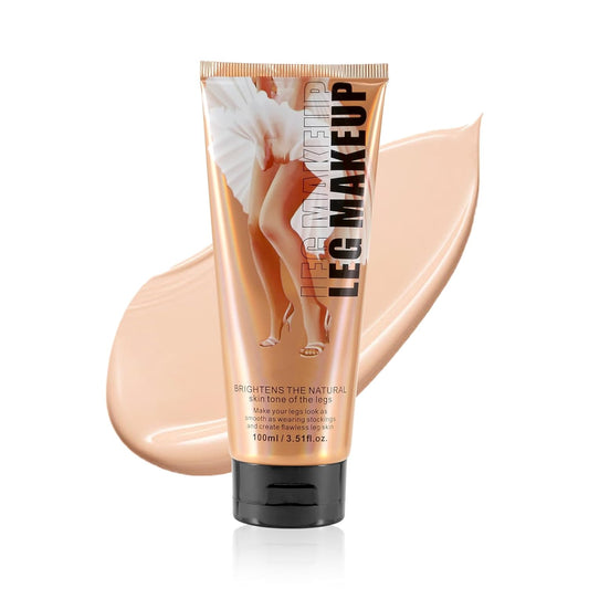 Boobeen Waterproof Leg Makeup Cream, No Transfer Body Concealer, 24-Hour Long-Lasting and Easy to Apply, Smooth & Light Effect for All Skin Tones