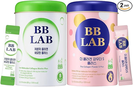 [Lowest Price Deals Set] Collagen Powder S, HSN Biotin Collagen, Powder Stick Korean Marine Collagen, Fish Collagen, Vitamin C, Biotin, Fast Absorption, Fruit Flavored