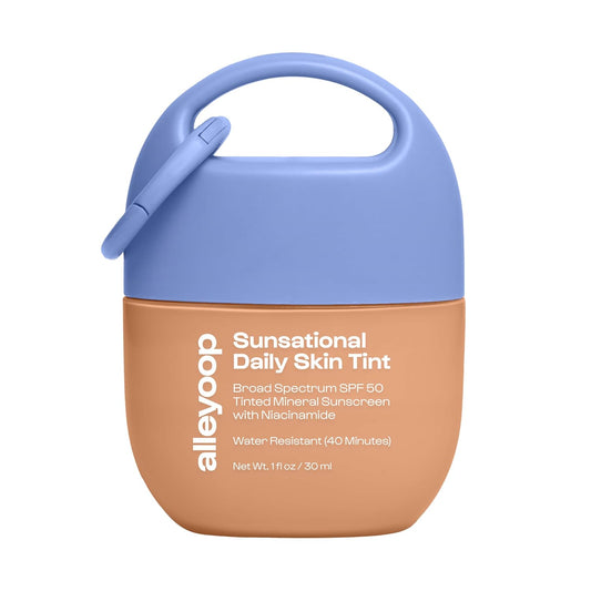 Alleyoop Sunsational Tinted Moisturizer SPF 50 for Face Broad Spectrum – 100% Mineral Face Sunscreen with Jojoba, Hydrating & Soothing Tinted Sunscreen, Vegan & Cruelty-Free (Beam)
