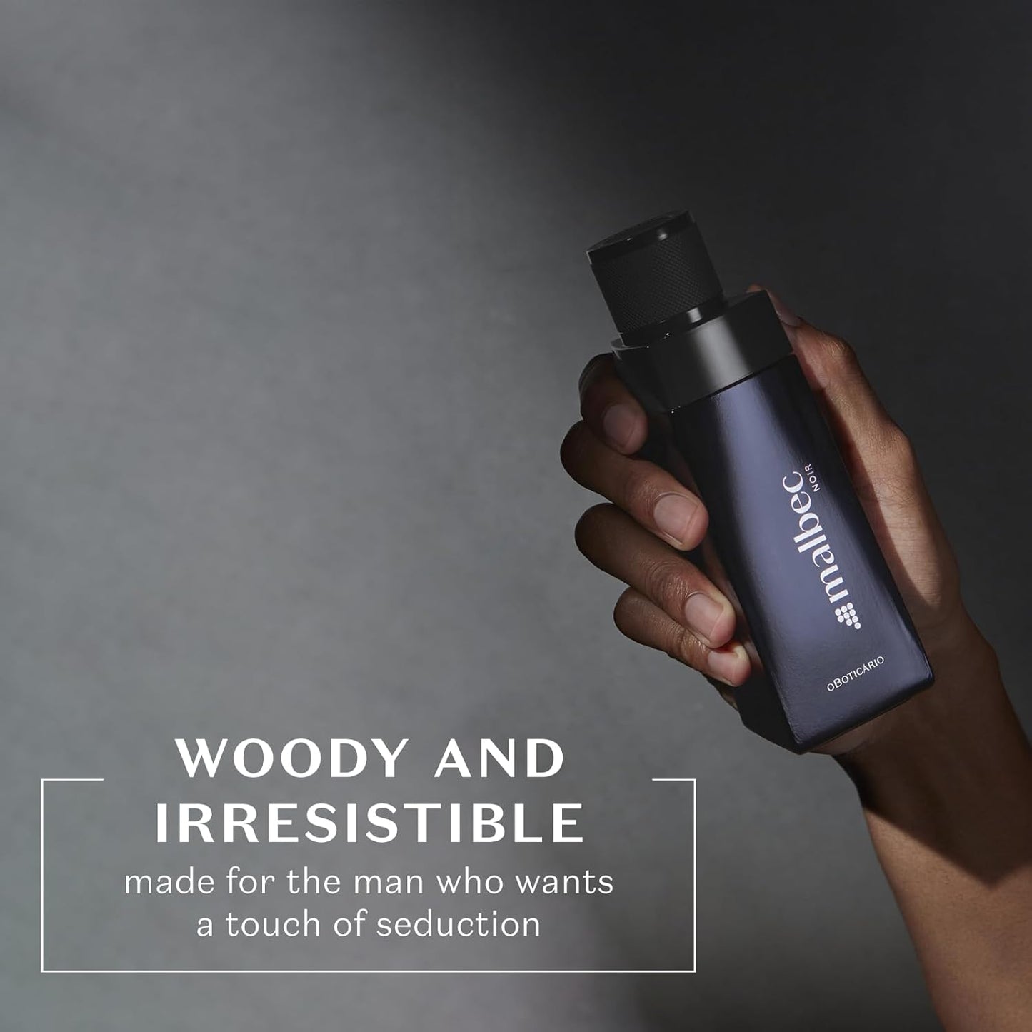 Malbec Noir Eau de Toilette By O Boticario Cologne For Men, Long-Lasting Men's Fragrances, French Oak Barrel-Aged & Pinot Noir Grapes, Woody Spicy Wine Scent, 3.4 Ounce