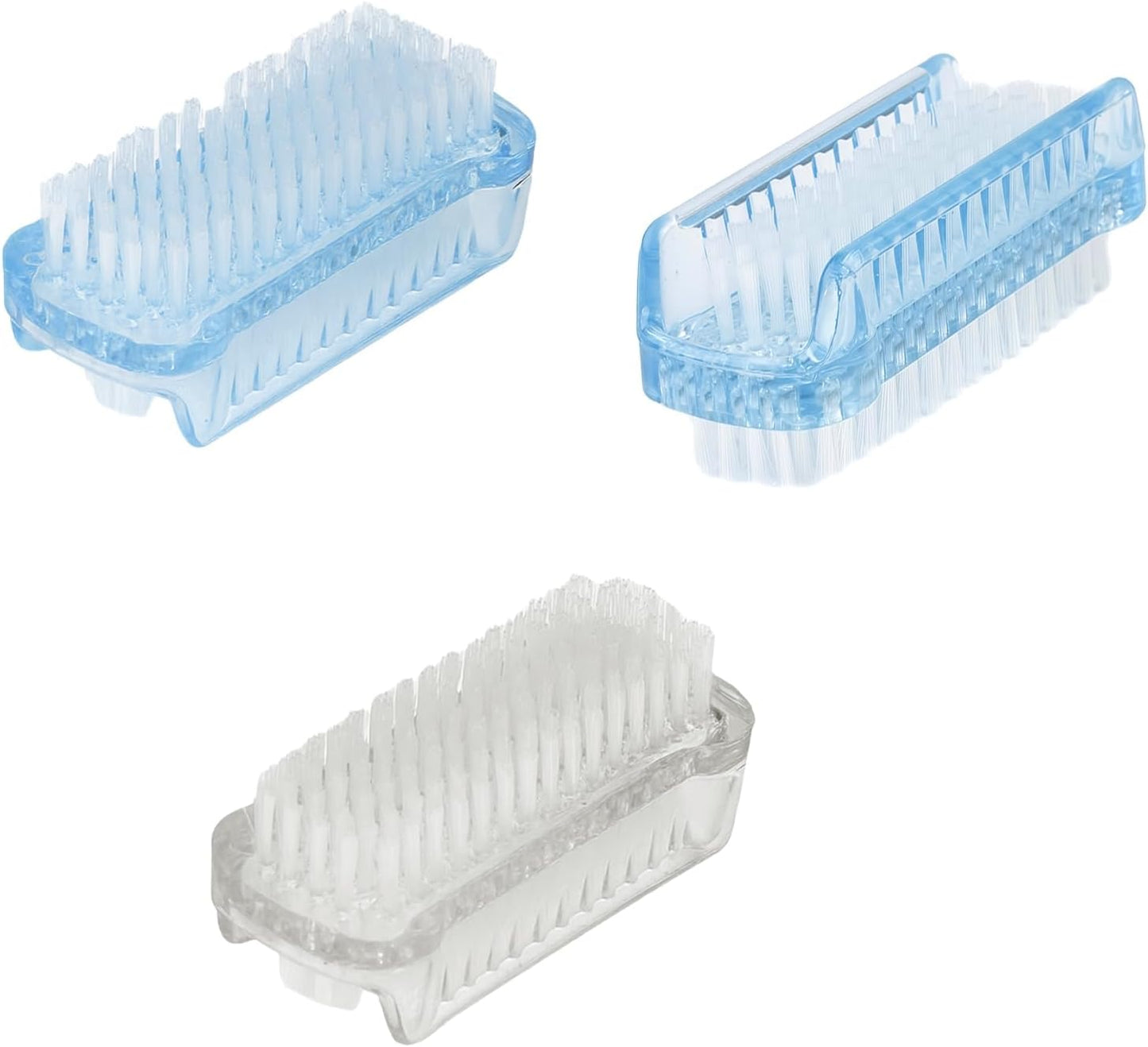 Nail Brushes for Cleaning Fingernails Nail Scrubber Brush Plastic Double-Sided Fingernail Cleaning Brush for Home, Office, Kitchen, Travel, and Gardening for Deep Cleaning （3 Pack）