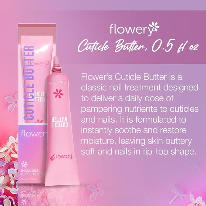 Flowery Cuticle Butter, Nourishing Nail Care Wonder, 14ml