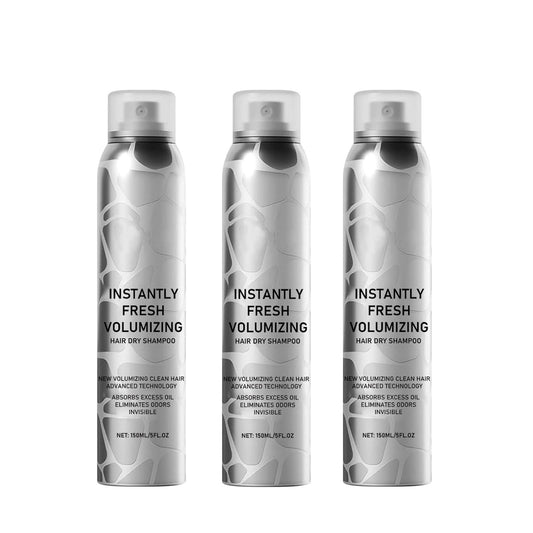 SECONDDAY Volumizing Dry Shampoo Spray for Dark Hair - Instantly Fresh Natural Formula with Added Lift, No White Residue & Travel Size Convenience (3PCS)