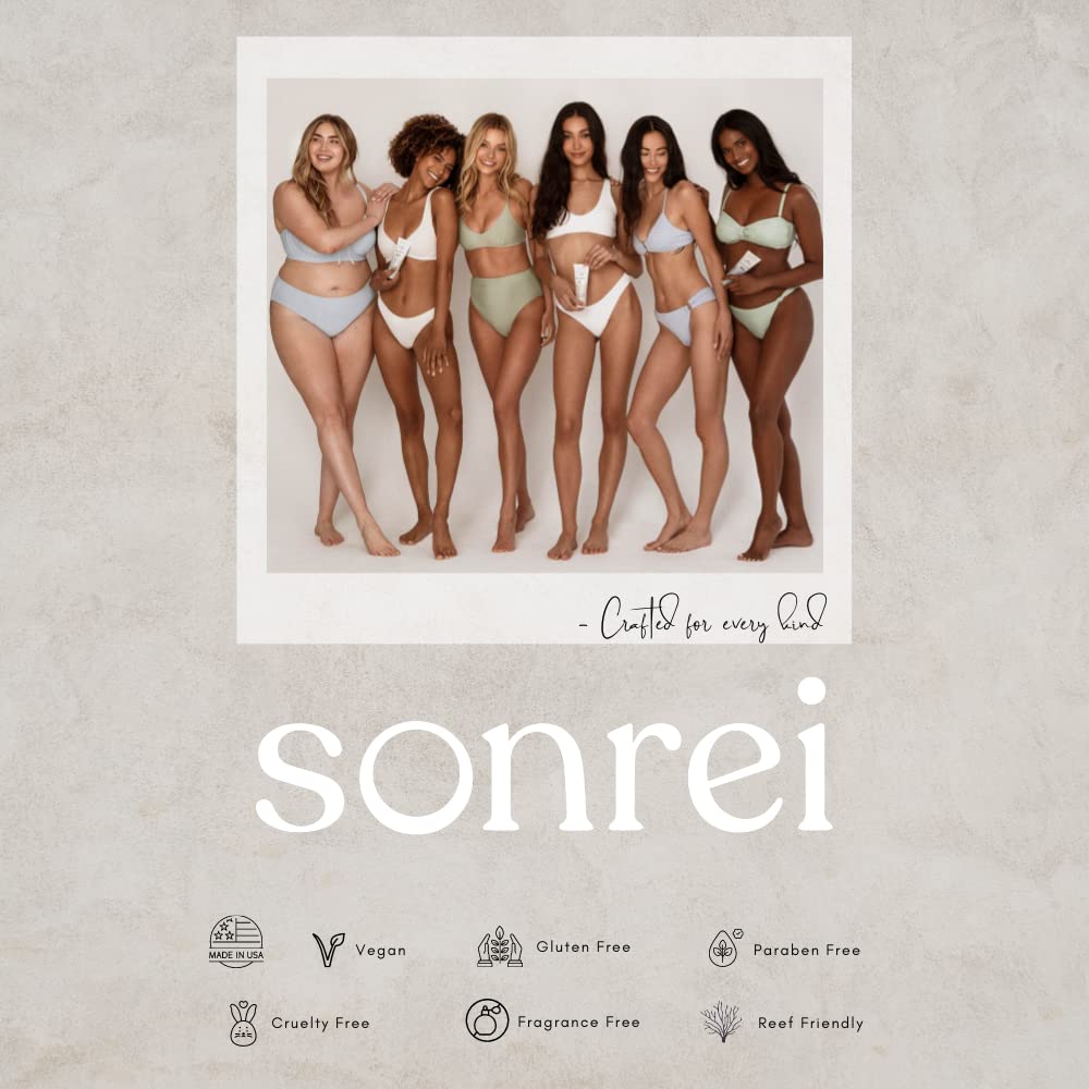 Sonrei Sea Clearly® Organic Mist Sunscreen | SPF 50, Broad Spectrum, Water-Resistant | Vegan, Non-Greasy | Ideal for Face & Body | 6 Fl Oz (Pack of 2)