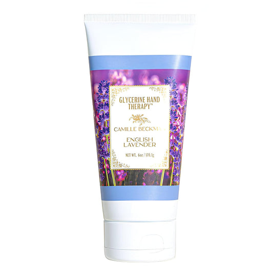 Camille Beckman Glycerine Hand Therapy Cream, English Lavender, 6 Ounce