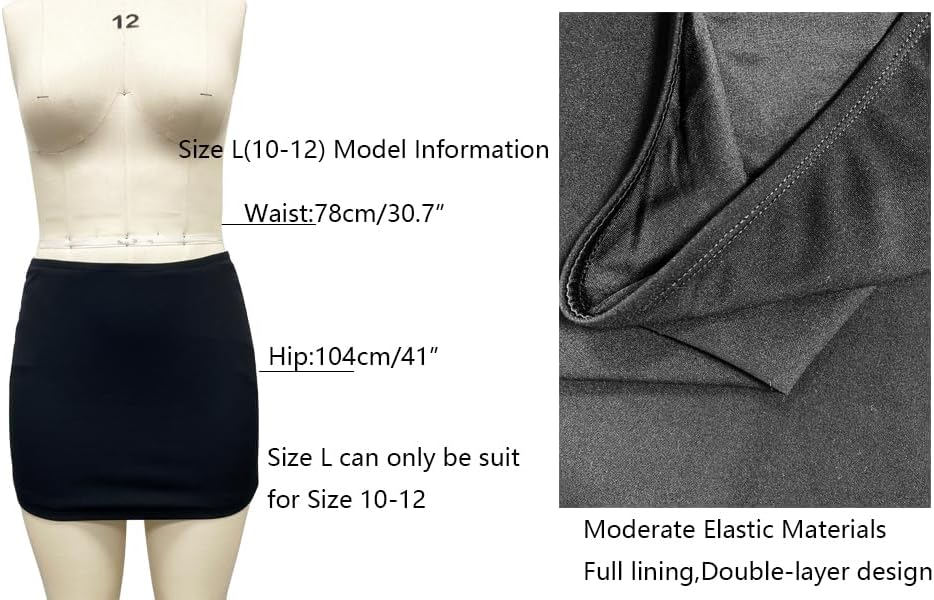 Women's White Mini Skirt Mid-Waist Stretch Fitted Bodycon Short Mini Skirts 0022