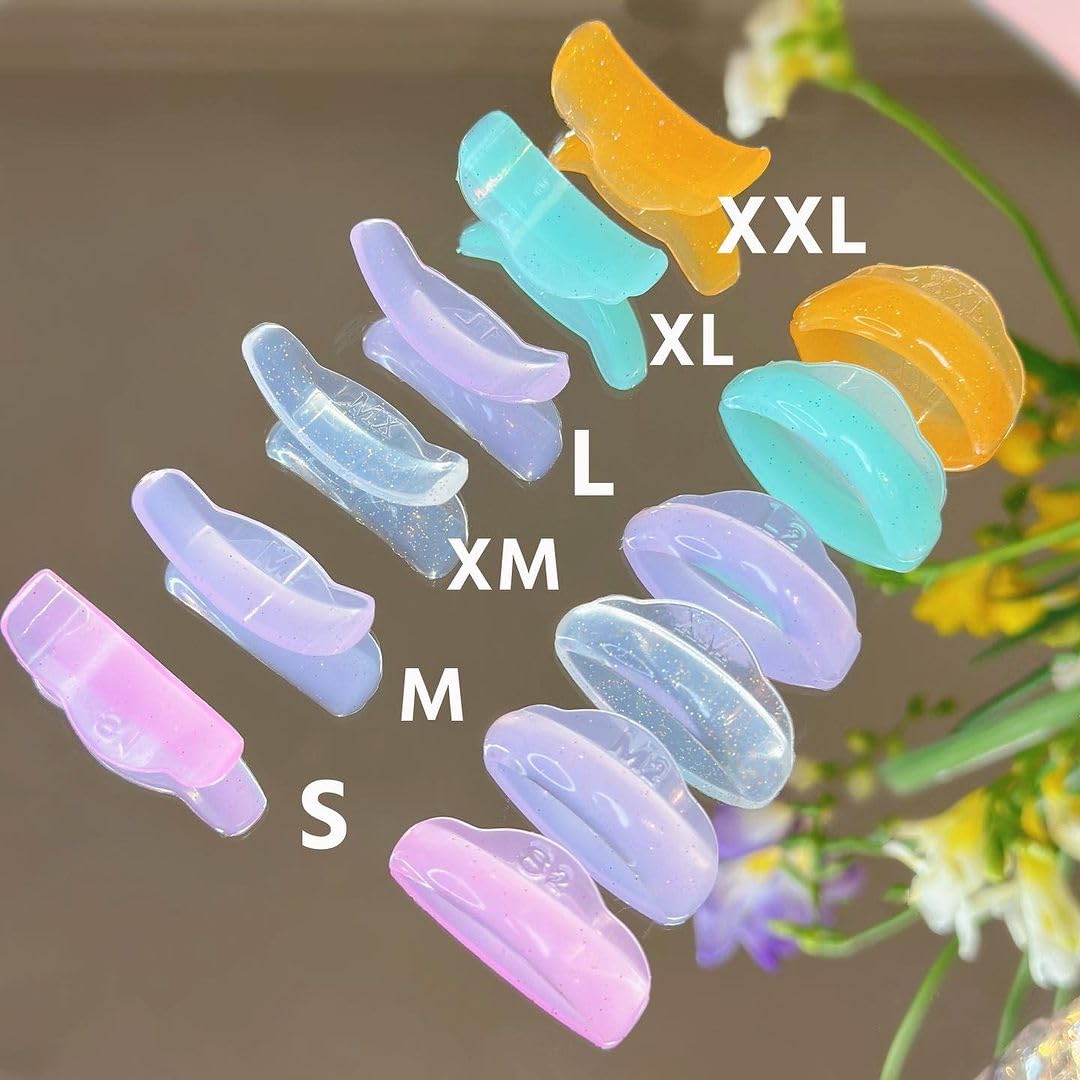 Lash Lift Shield C Curl 5 Size Lash Lift Lamination Pad, Rapid 5 Minute Eyelash Lifting Shields Make Eyes Voluminous Flexible C curl Pads Extreme Perm Rod 100 Applications