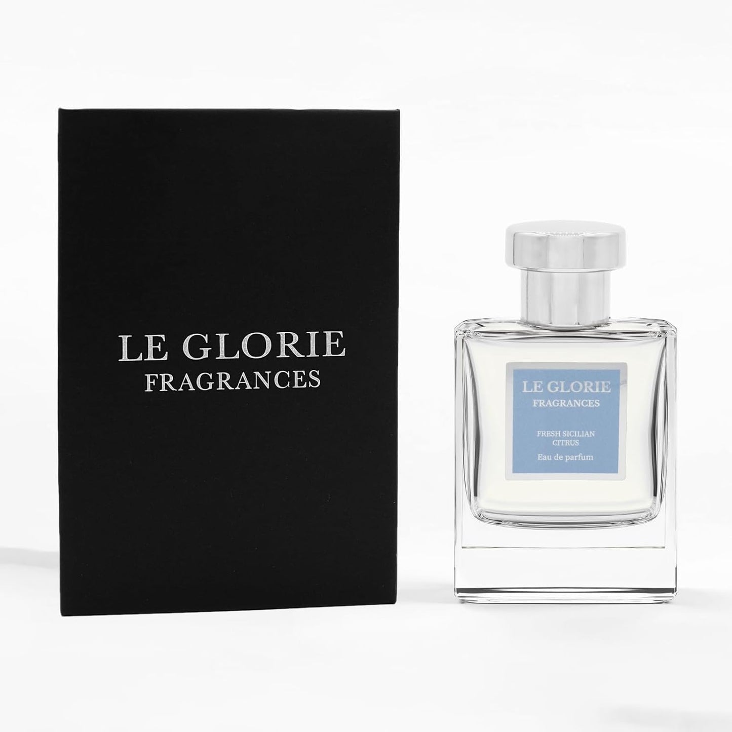 Inspired by L*ght Blue, Fresh Sicilian Citrus EDP, Long Lasting 12-14 Hours Perfume Spray for Men, Unisex, All Skin Types, Cruelty Free - 1.7 Fl oz 50ml