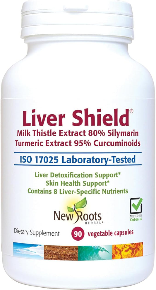 NEW ROOTS HERBAL Liver Shield 80% Silymarin 90 Capsules