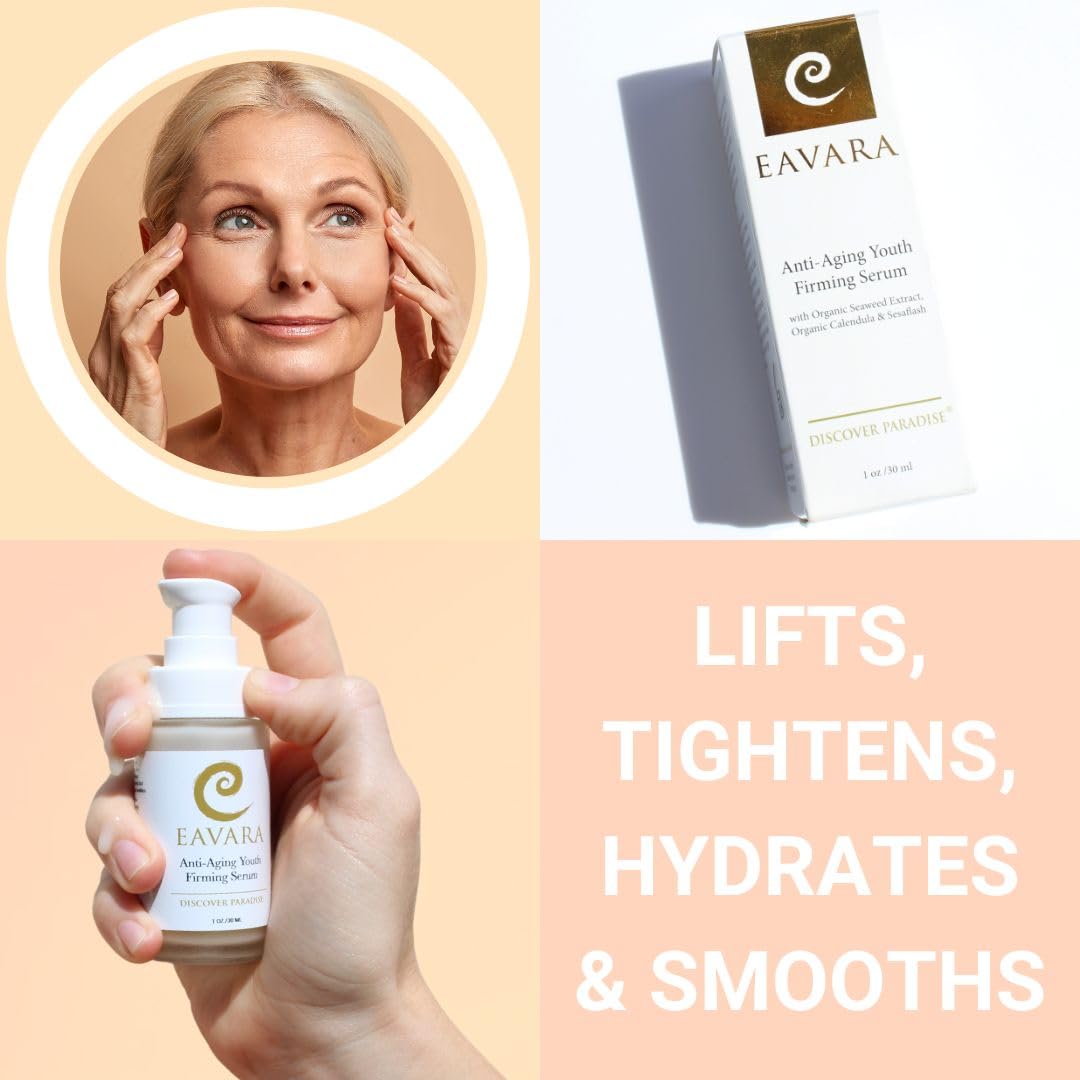 Organic Anti Aging Anti Wrinkle Serum | Award Winning Face Serum to Reduce Wrinkles and Fine Lines | Firming, Tightening, Lifting, & Rejuvenating | Hydrating Natural Organic Skin Care