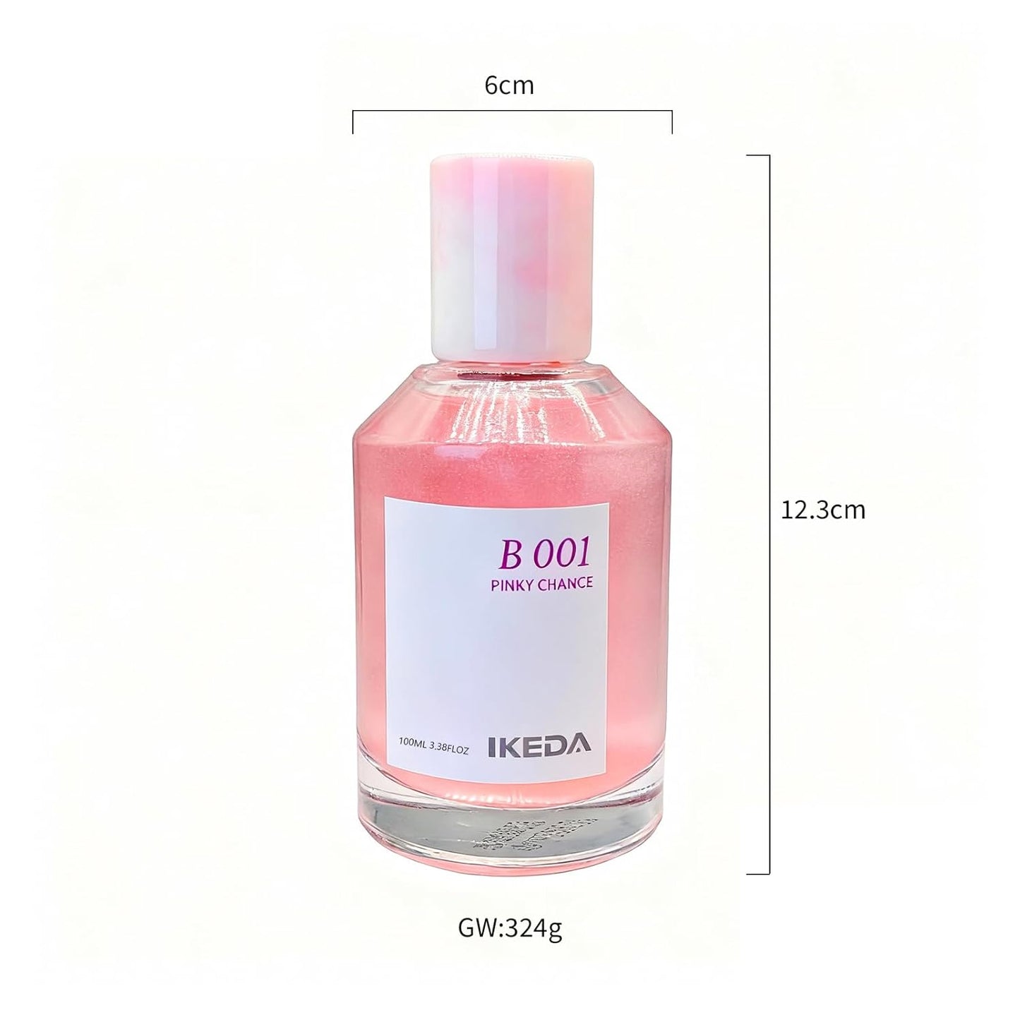 Ikeda Women's Eau de Parfum N° 506,100ml Long-Lasting Perfume Spray for Women & Men,Rose,Sandalwood,Bergamot,Jasmine,Grapefruit, Floral & Spicy,Gift for Romantic,Sweet,Warm Parfum