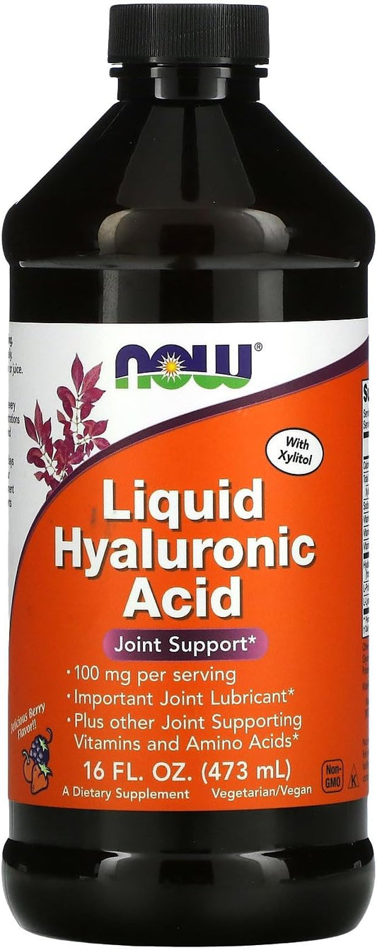 Now Foods Liquid Hyaluronic Acid 100 Milligrams, 16 Ounces