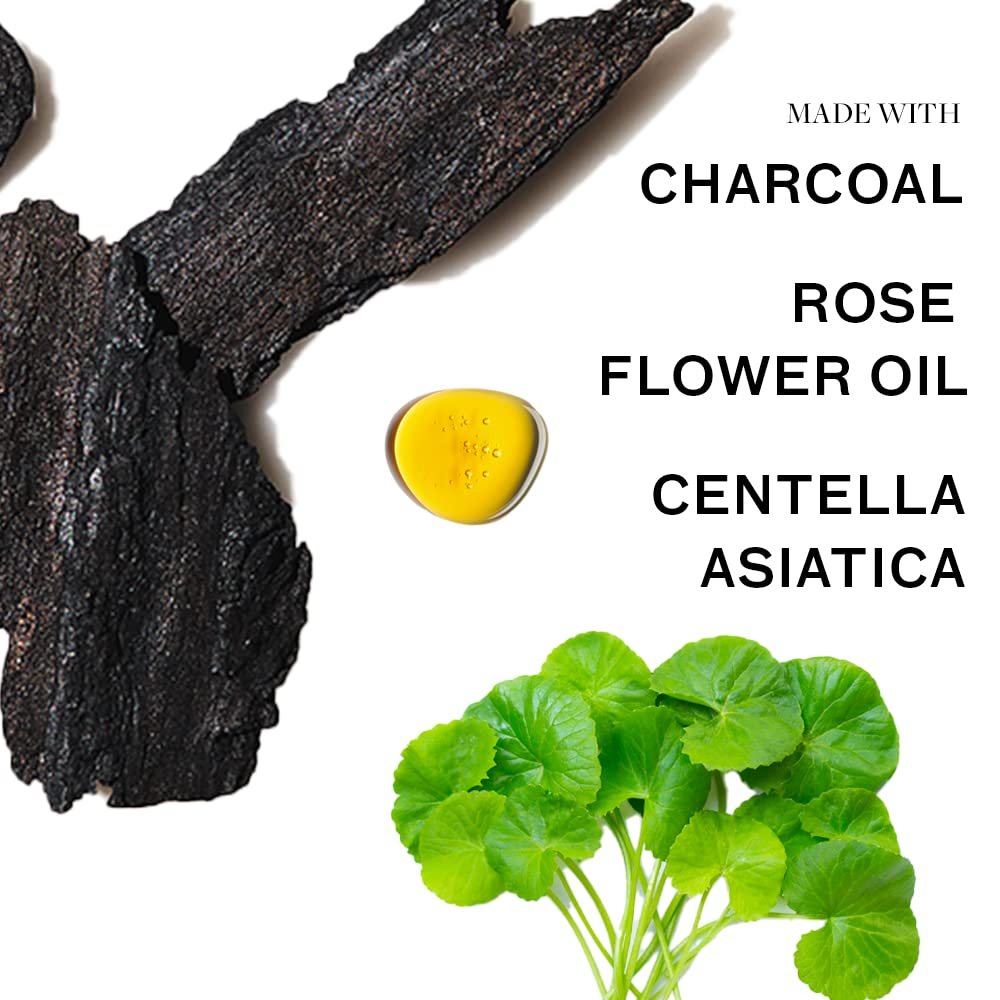 Lumin Charcoal Face Wash for Men, Daily Detox Cleanser, Hydrating Facial Wash w Activated Charcoal, Exfoliates & Unclogs Pores, Oil Control, Refreshing Skincare for Normal & Sensitive Skin, 2 Pack