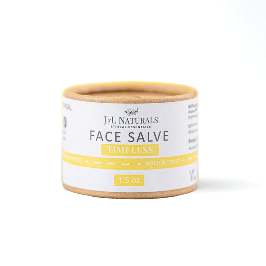 J&L Naturals Sustainable Face Salve & Anti Aging Cream for Dry, Mature Skin | Organic Ingredients, 100% Natural, Eco-Friendly | Cruelty Free, Vegan, Paraben Free (1-Pack)