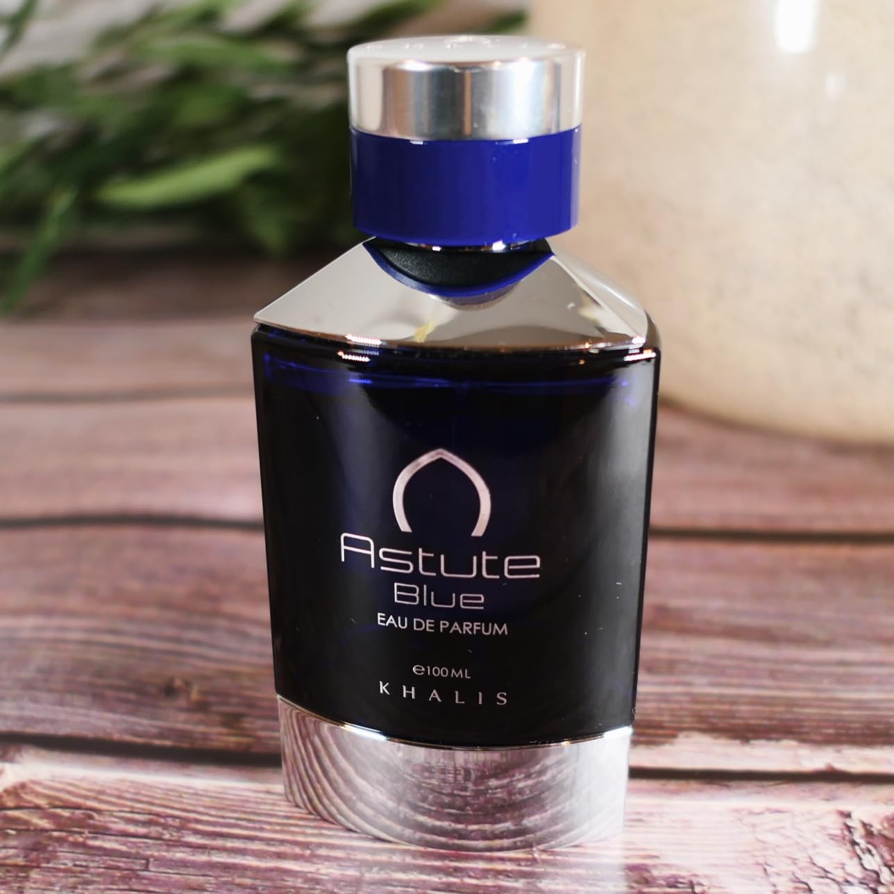 Astute Blue Eau de Parfum 3.4 oz - Spicy Woody Mens Cologne with Tangerine Sea Notes Pepper Cedar Vanilla Amber and Vetiver loved for its long lasting trail and compliment catching aroma