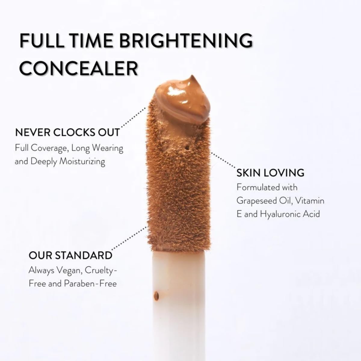 Mented Cosmetics Full-Time Eye Brightening Concealer for Women, Lightweight Full-Coverage Eye Makeup Concealer, Under Eyes Make Up Corrector, Blemishes & Contour, Peak Performance
