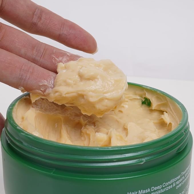 Hair Mask Deep Conditioner Treatment, Keratin Protein, Collagen, Repair & Dry Damaged Hair, All Hair Types, Vitamin (Organic Hair Mask)