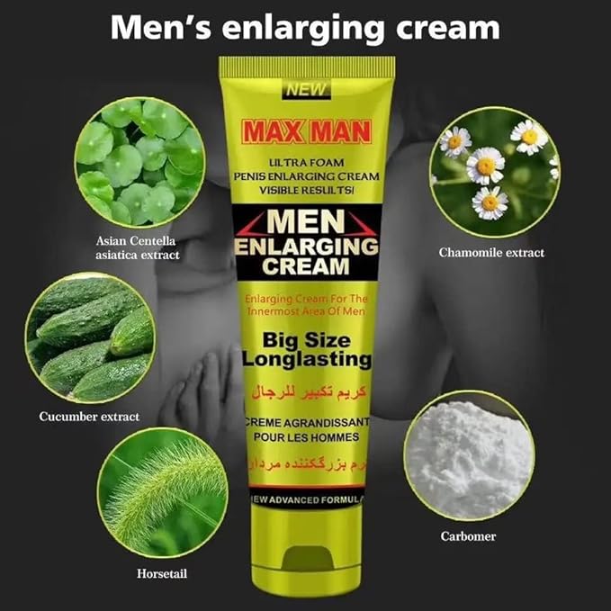 Men's Massage Cream,Men Massage Oil for Sex, Hotiary Erotic Massage Essential Oil Penis Becomes Longer Thicker Enhancement Men Energy for Care Delay Performance Boost Strength (Golden)