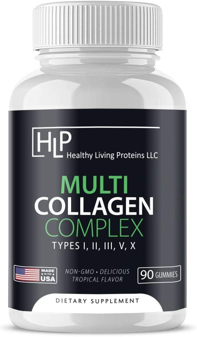 Healthy Living Proteins Bundle - 10oz Bovine Collagen Powder & 90ct Multi Collagen Gummies