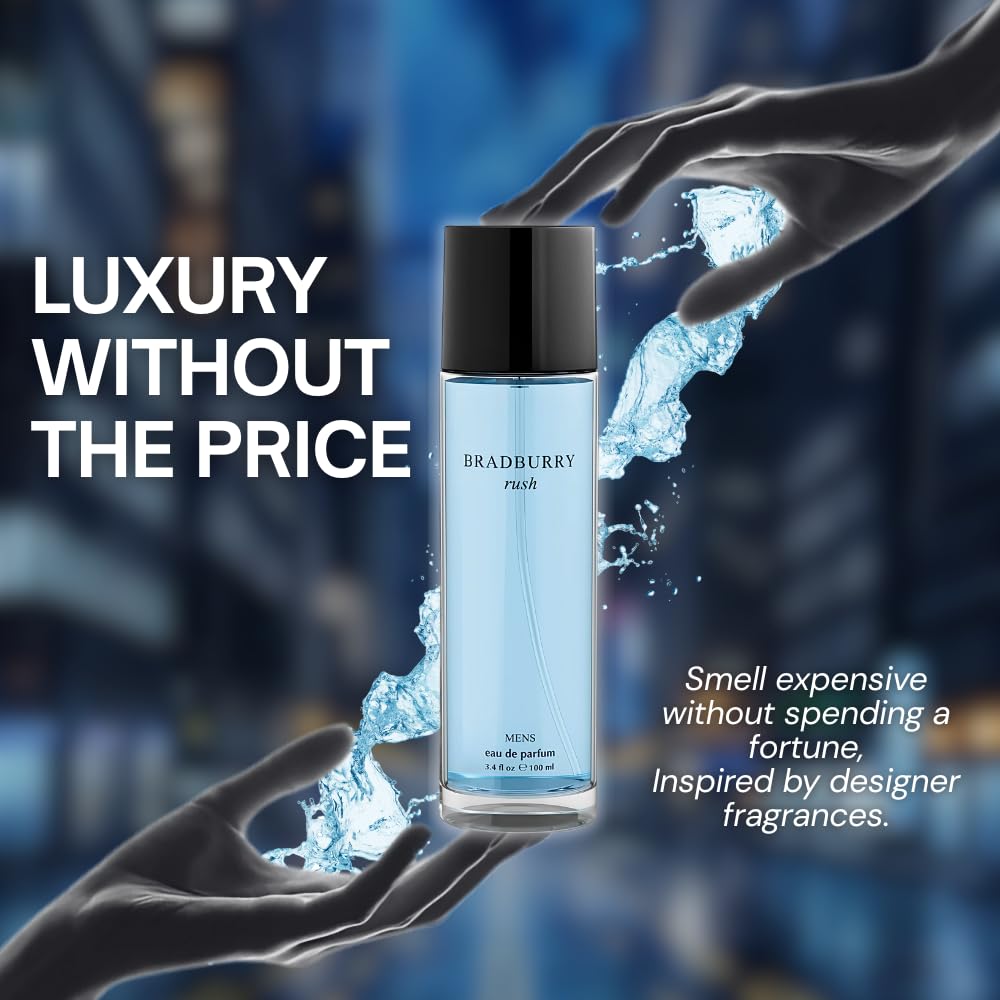 Perfume for Men –INSPIRED by A WORLD RENOWNED MEN’S PERFUME – Artemisia, Violet Leaf, Nutmeg, Vetiver – Fresh, Spicy, Elegant, Long-Lasting Eau De Parfum 100ml (3.4 fl oz)