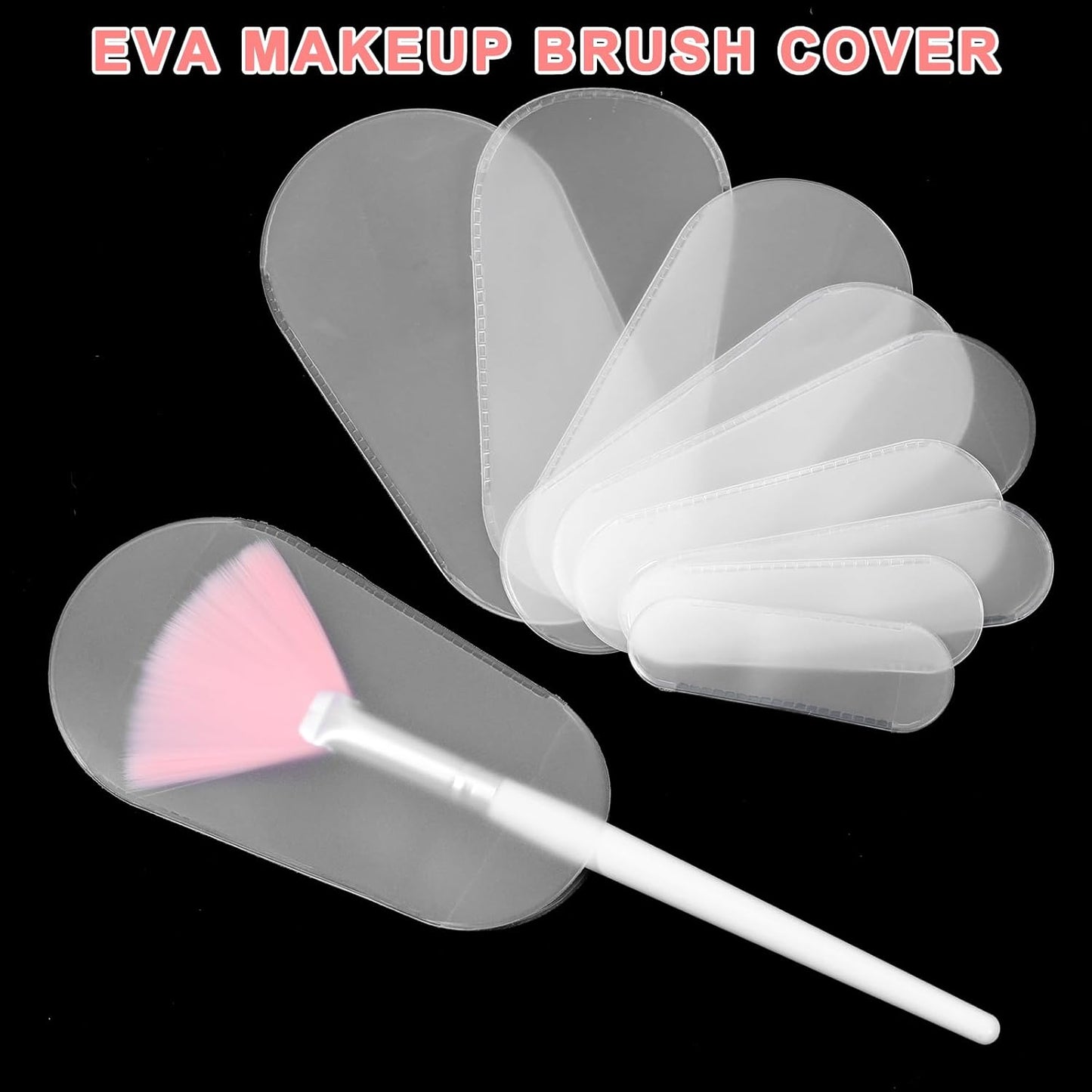 36Pcs Makeup Brush Covers 4 Sizes Portable Cosmetic Brushes Guards Dustproof Makeup Brush Protective Sleeves for Travel and Storage