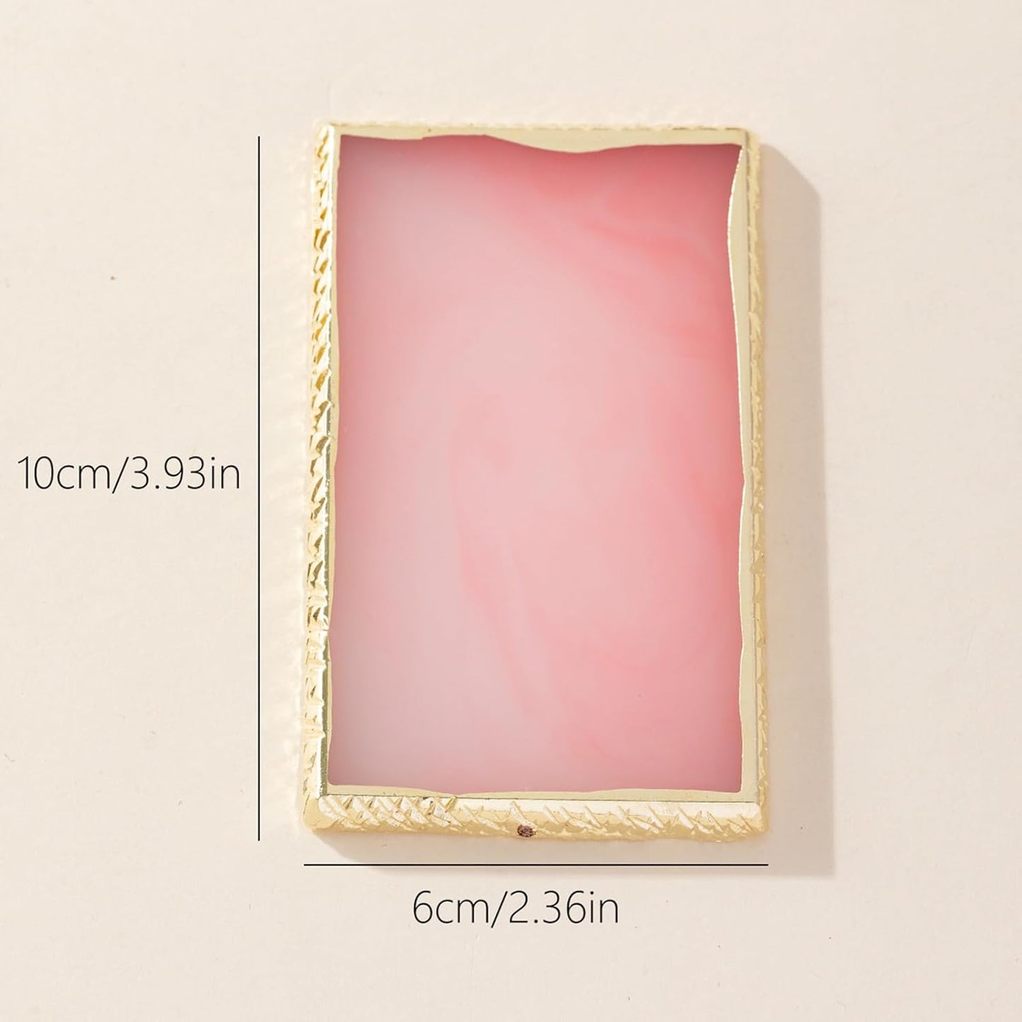 Resin Nail Art Palette Nail Polish Palette Nail Palette Nail Pallet for Nail Art (Pink)