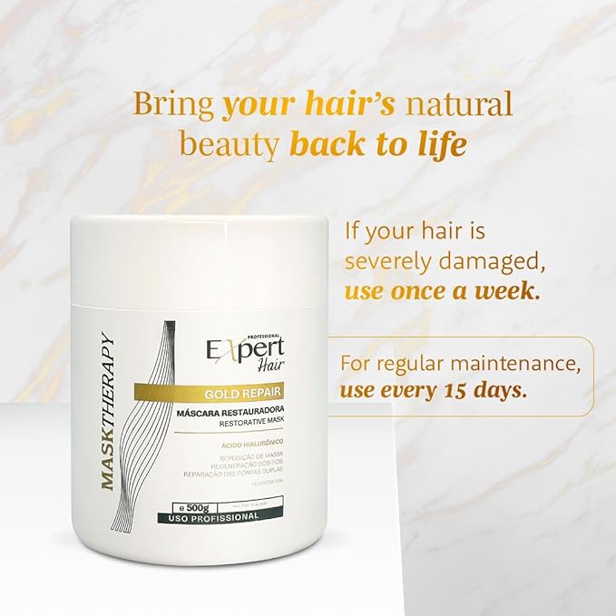 Expert Hair Kit: Deep Cleaning Shampoo + Sensation Texturizing Cream + Gold Repair Mask