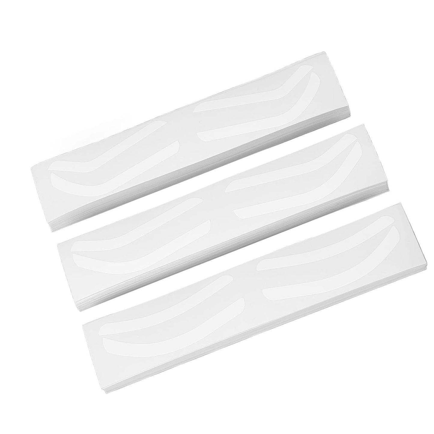 ZJchao Eyebrow Shaping Stencils, Disposable Eyebrow Stickers for Symmetrical Brow Shape, 150 Sheets (50 A, 50 B, 50 C) with Adhesive for Designer, Eyebrow Tint Template Sticker