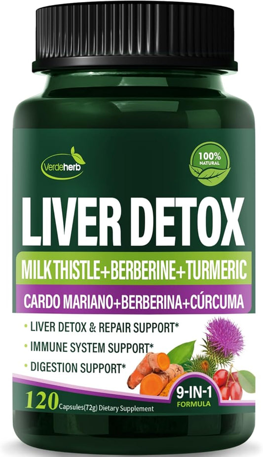 Berberine with Milk Thistle Liver Detox 120Count