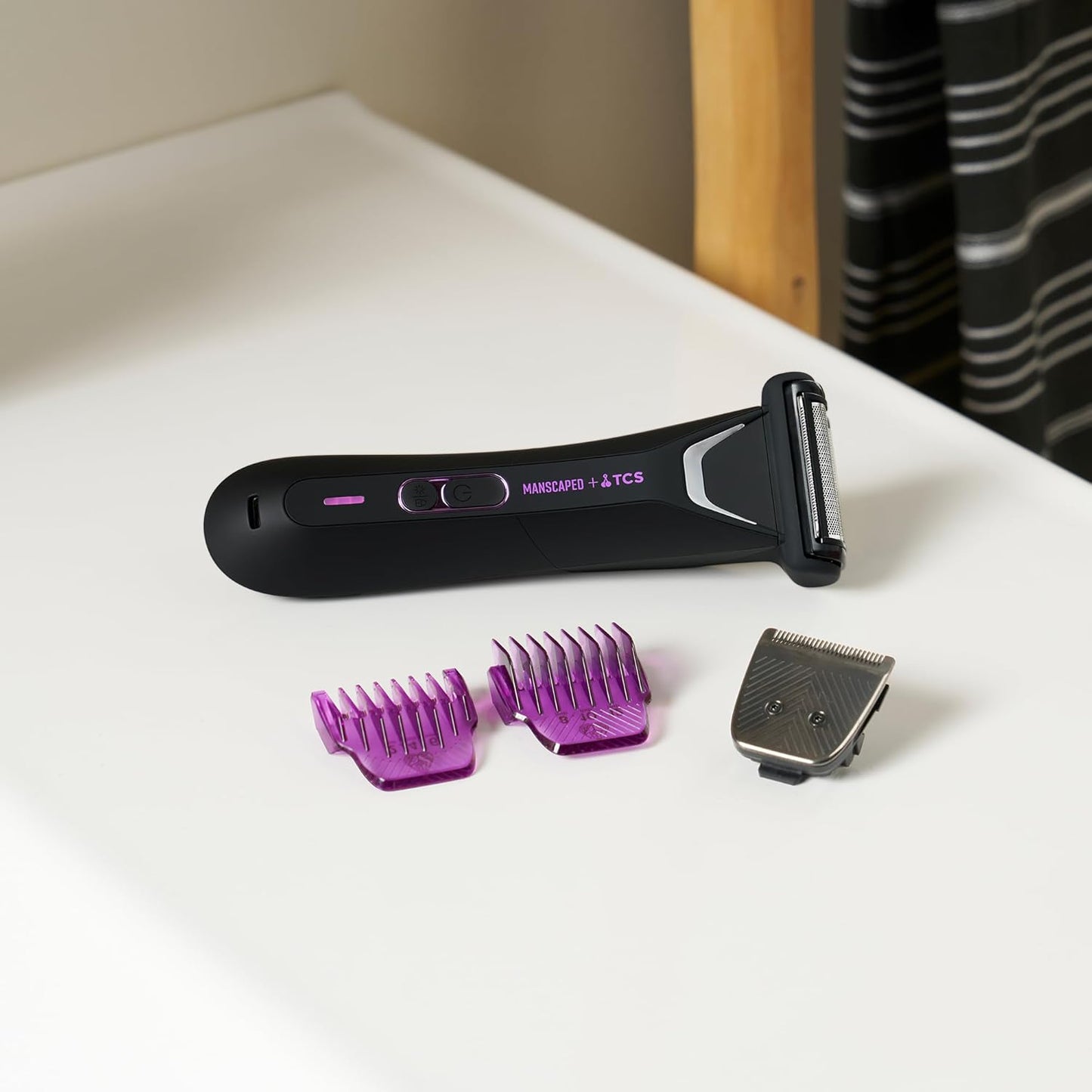 MANSCAPED® The Lawn Mower® 5.0 Ultra TCS Special Edition Men's Groin & Body Hair Trimmer – Dual-Head SkinSafe® Trimmer & Foil Blades, Waterproof Wet/Dry Groomer, USB-C Rechargeable with Travel Case