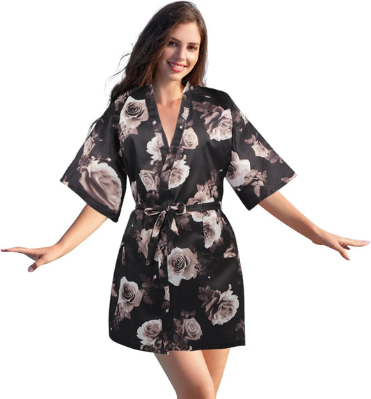 Salon Client Gown Robes Cape Hair Cutting Smock with Adjustable Tie for Hair Cutting Barber Hairstyling